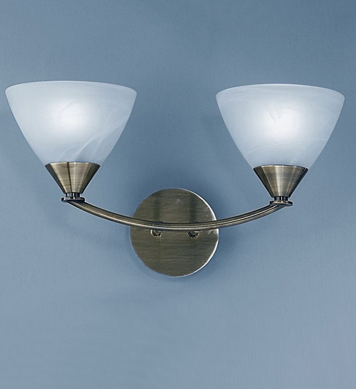 Franklite PE9662/786 Meridian Twin wall light Brushed Bronze
