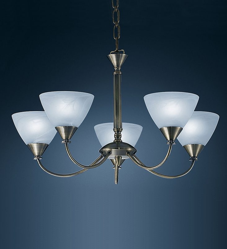 FranklitePE9665/786 Meeridian 5 light Brushed Bronze