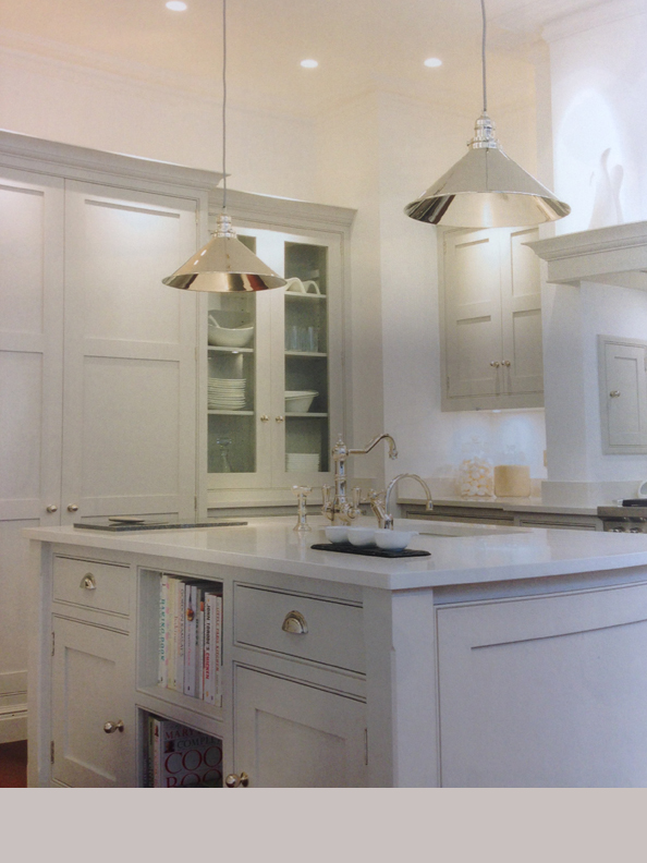 Kitchen island pendant | Single pendant Polished nickel