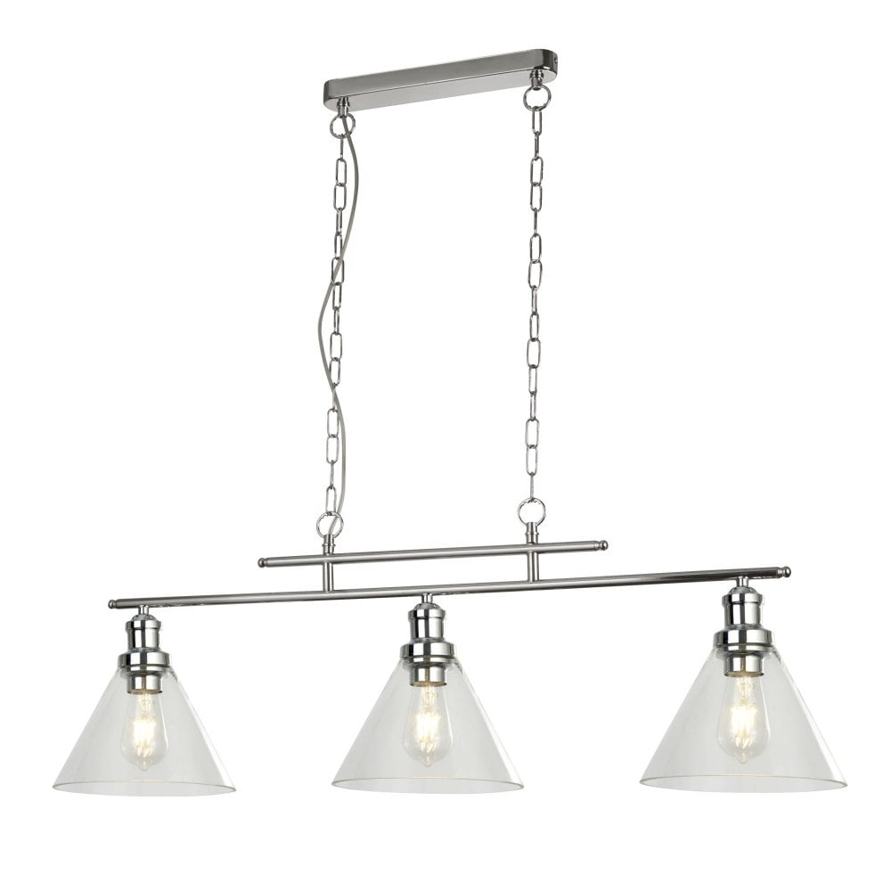 Triple bar Pendant Chrome