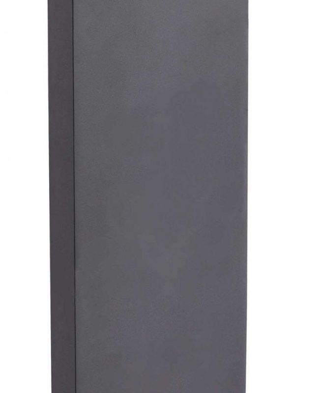 76773 Angle 100cm Pillar Wood/Graphite Black