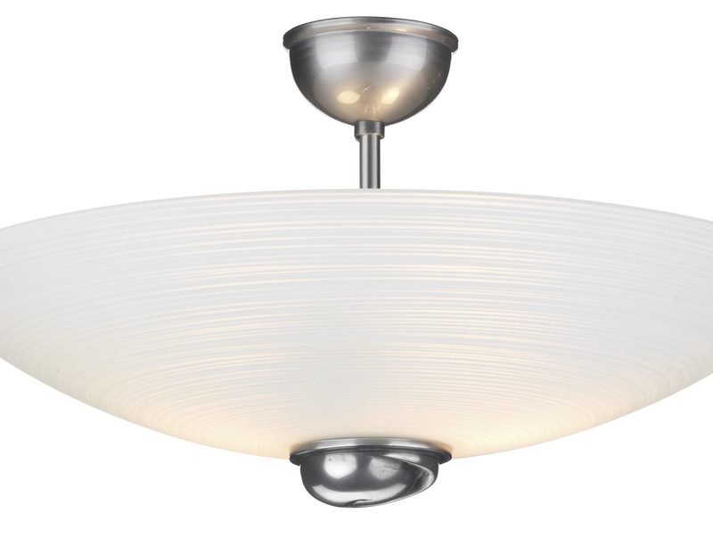 David Hunt SWF5867 Swirl Semi Flush pendant Pewter