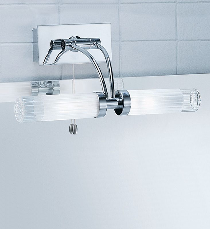 Franklite WB536 bathroom Mirror light chrome switched