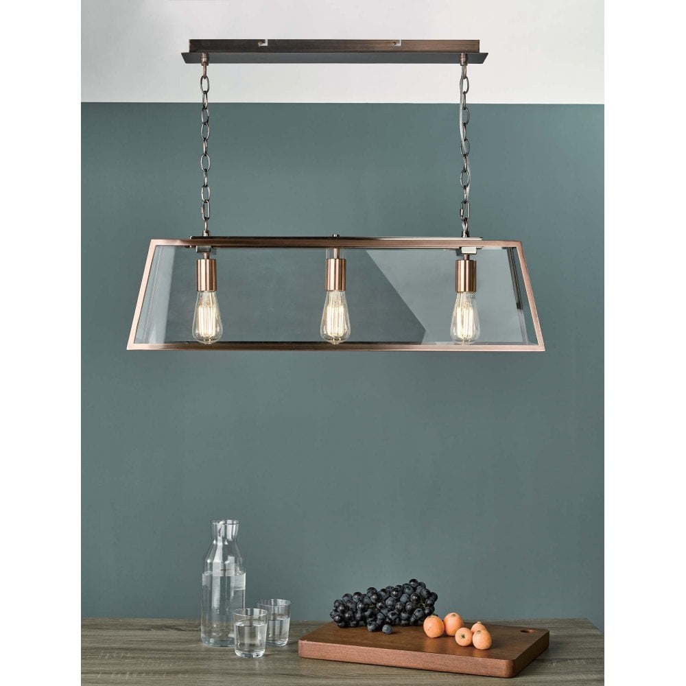 Box lantern Antique Copper