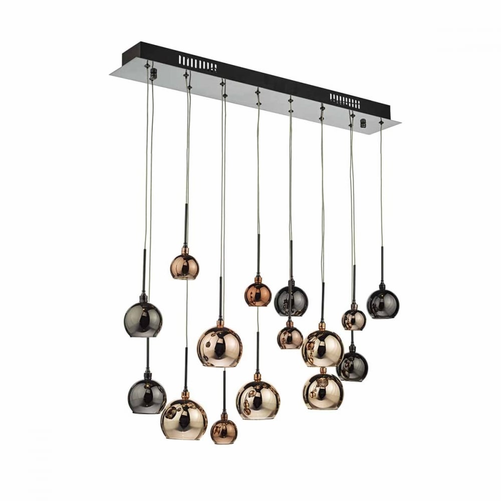15 Light Bar Copper Pendant