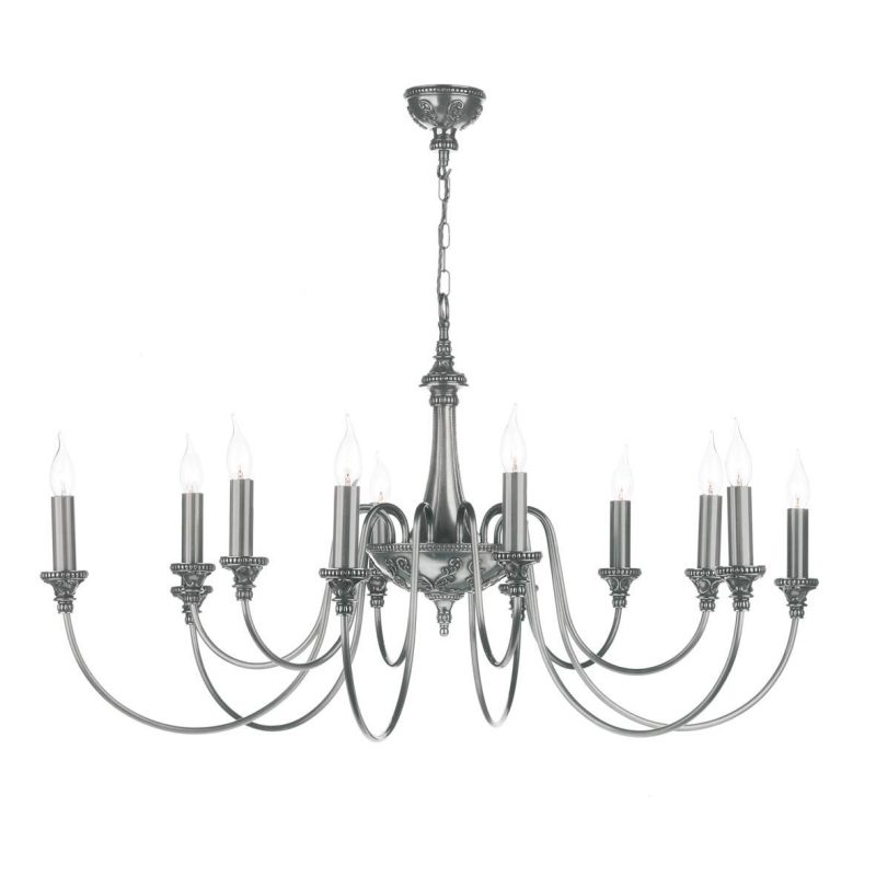 David Hunt BAI1267 Bailey 12 Light Pendant Pewter