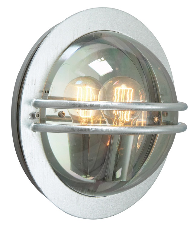 Bremen Galvanised smoked glass