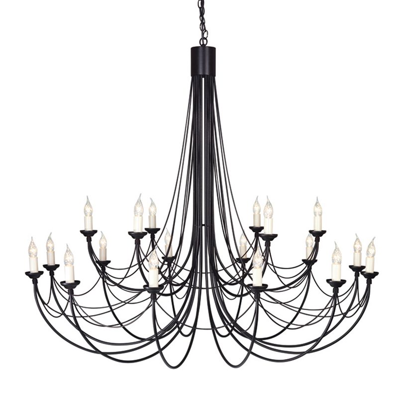 Elstead CB18 Carisbrooke 18 Light Chandelier Black