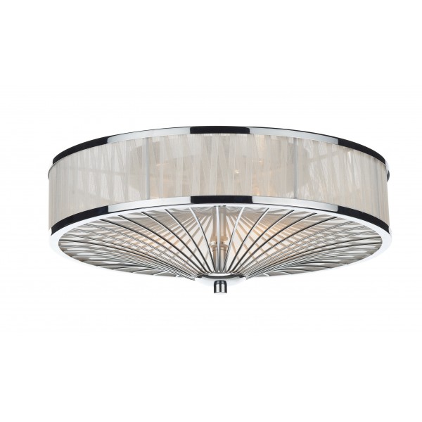 3lt Flush Polished Chrome | Flush Ceiling Lights