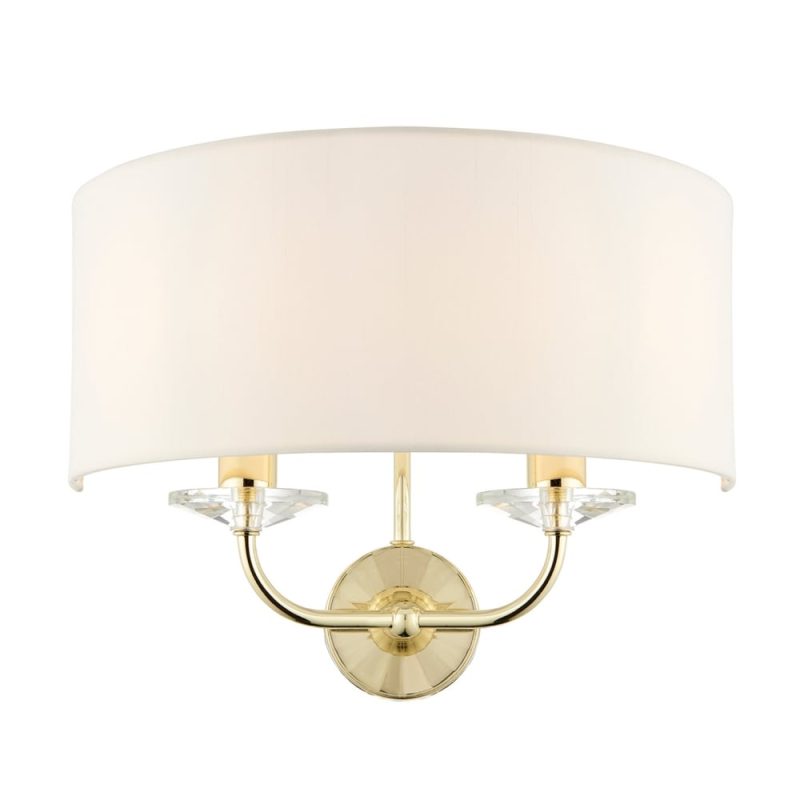3170562 Abbey Brass & Crystal Wall Light