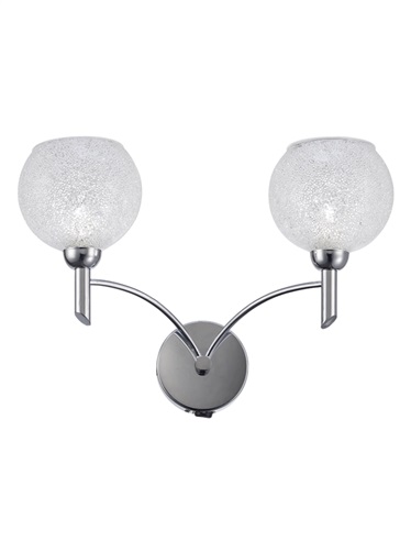 Franklite FL2359/2 Chrysalis Twin Wall Light Polished Chrome
