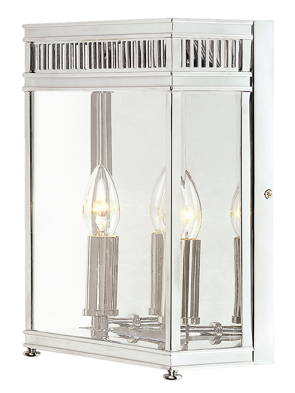Holborn 2 light Wall lantern Polished Chrome