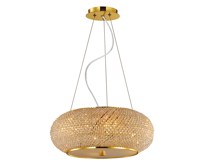 L75082172 SP6 6 Light Pendant Gold