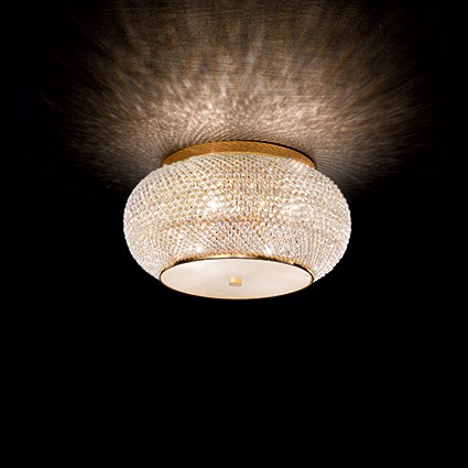 L75100807 PL6 6 Light Flush Gold