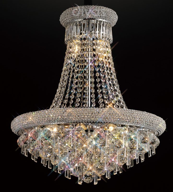Diyas IL31451 Alexandra 13 Light Polished Chrome Ceiling Pendant
