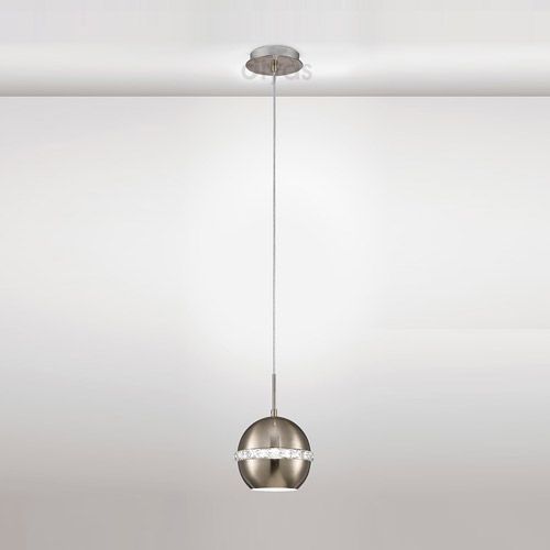 Single Satin Nickel pendant