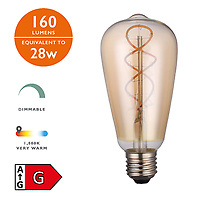 4W ES ST64 Vintage LED Bulb 160lms Dimmable