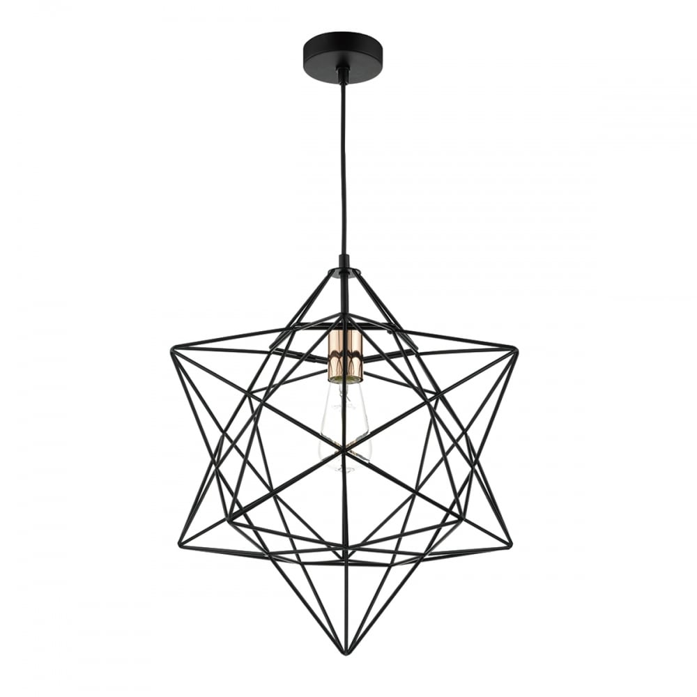 Duval Ceiling Pendant Black and Copper
