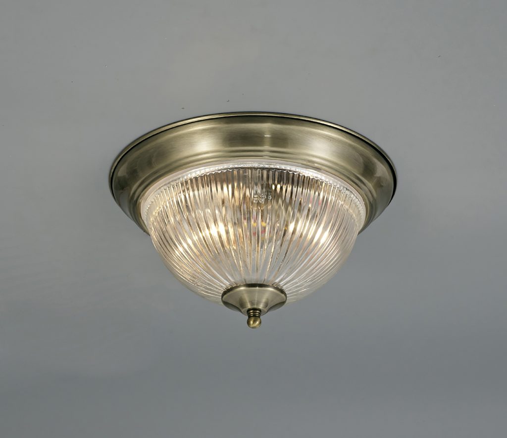 Flush Ceiling Lights | Flush Bathroom Antique Brass