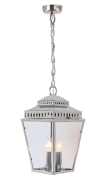 Town house Lantern Polished Nickel IP44