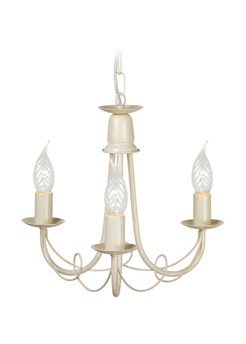 Elstead MIN3-IV-GLD Minster 3 light Chandelier Ivory Gold