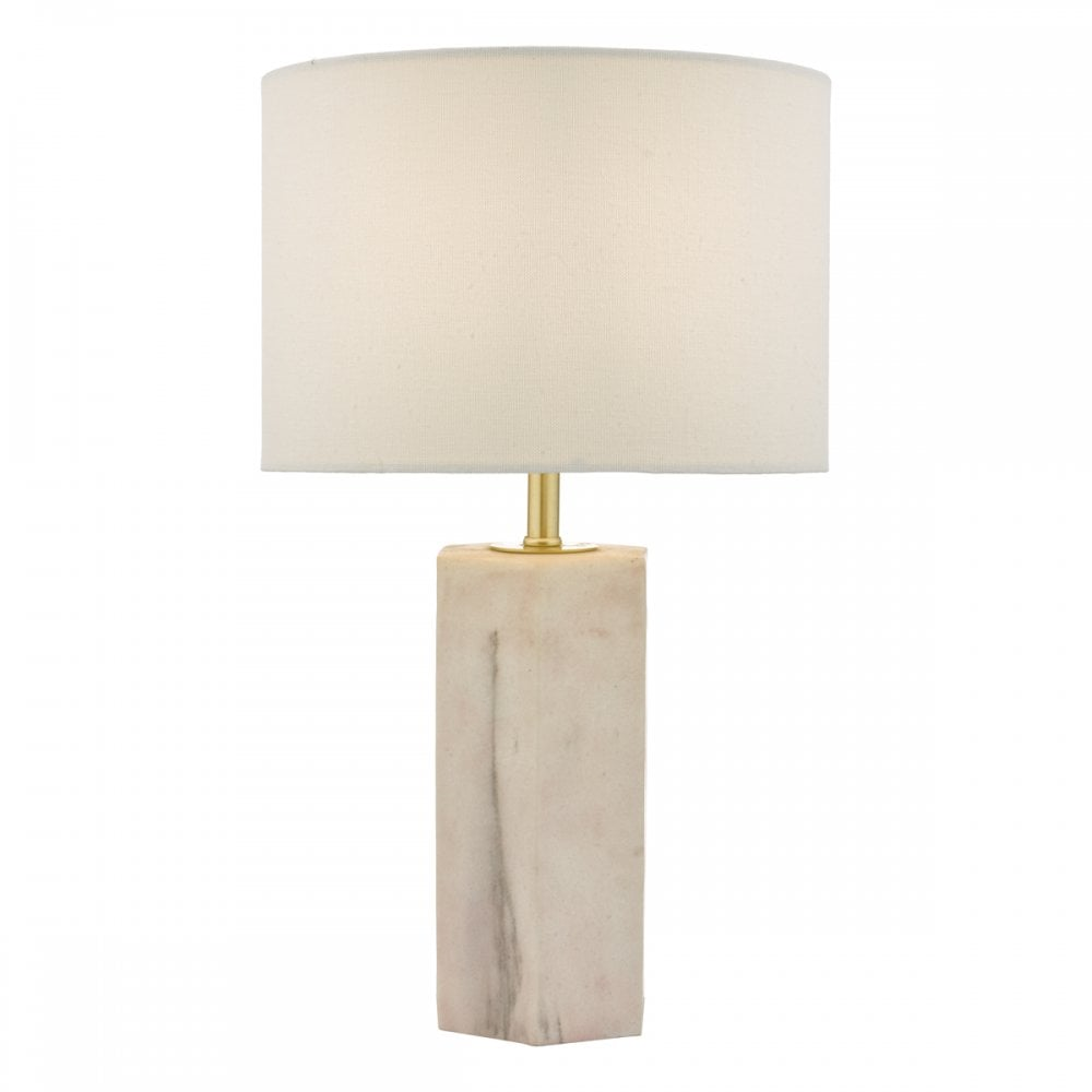 Table Lamp With Ivory Linen Shade