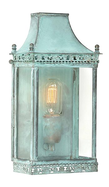 Wall lantern Verdigris