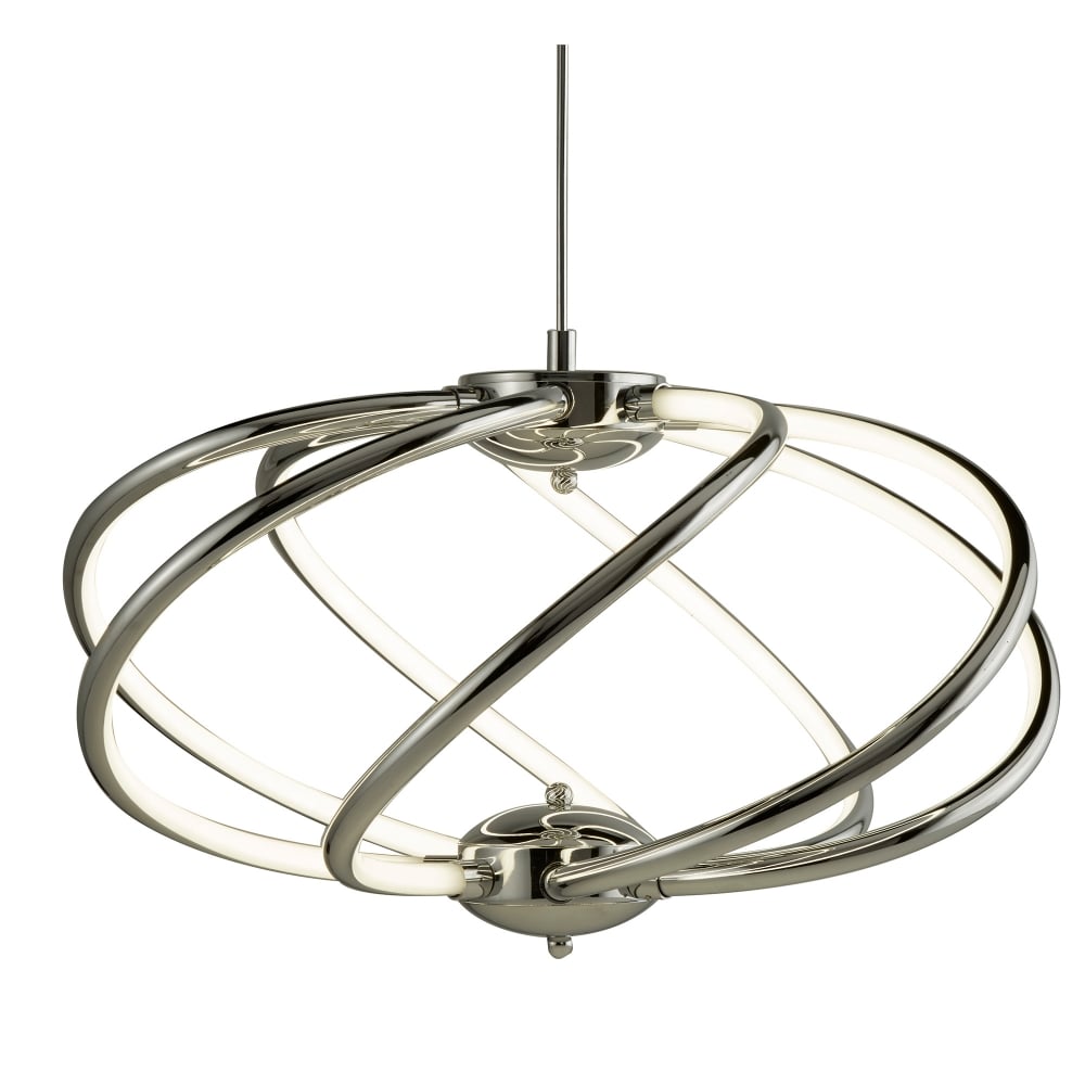 LED Helix Pendant Chrome