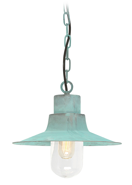 Cornwall Chain Lantern Verdigris