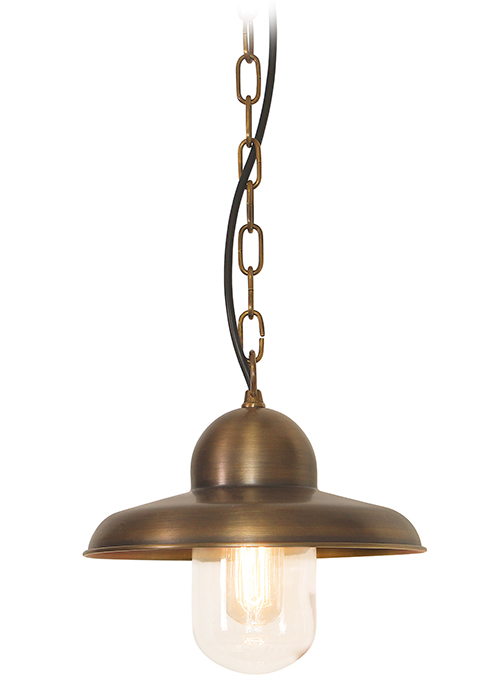 Chain Lantern Aged Brass