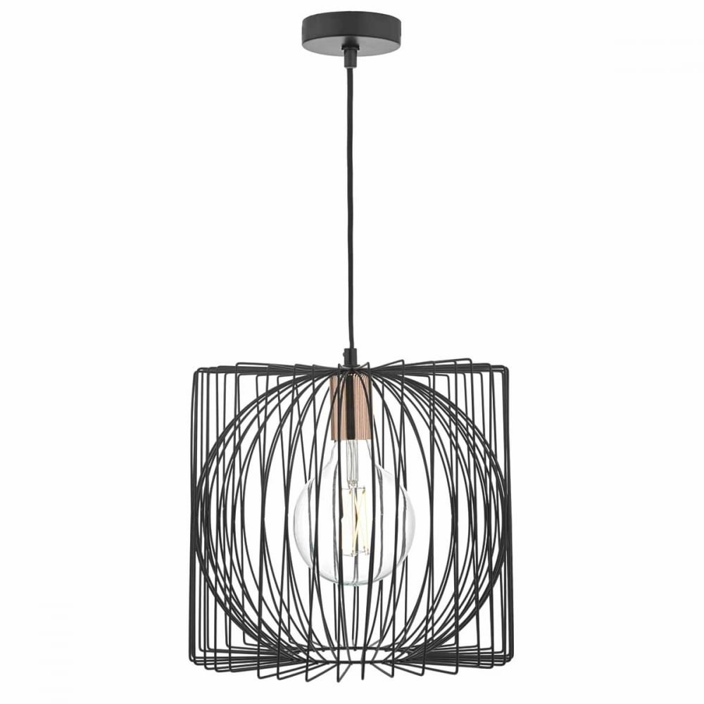 Single wire Pendant Matt Black