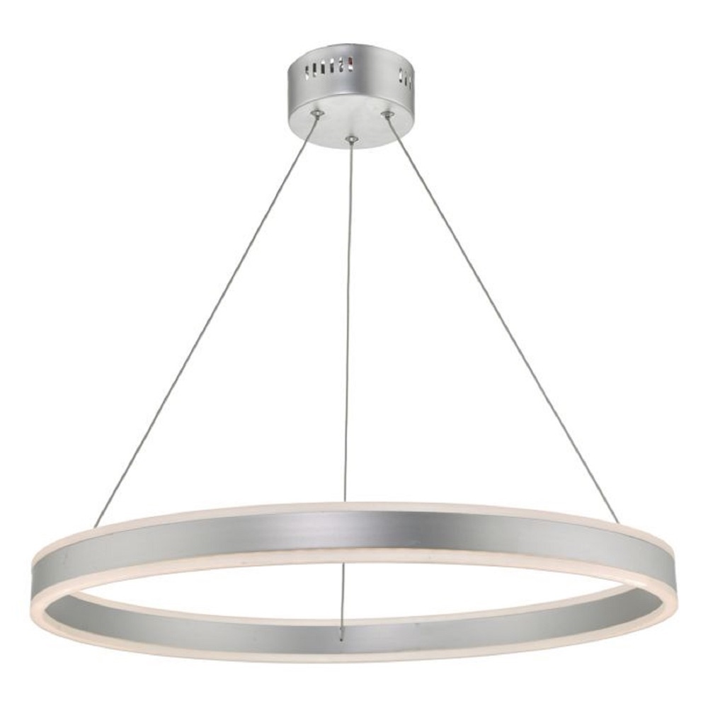 LED Pendant Light | Ring LED Pendant Silver