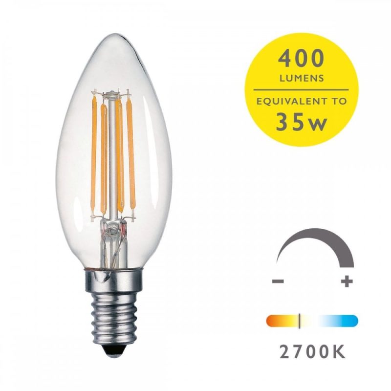 4w SES LED Candle Warm White