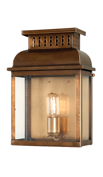 Solid Brass Coastal Wall lantern Antique Brass