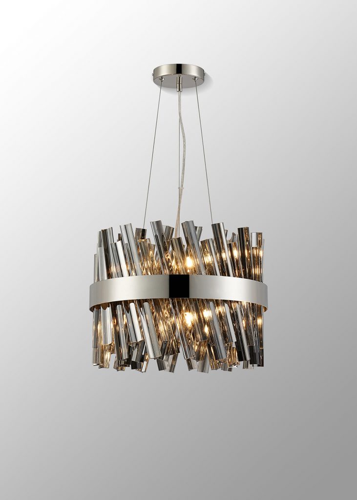 Cali 10 Light Pendant Polished Nickel