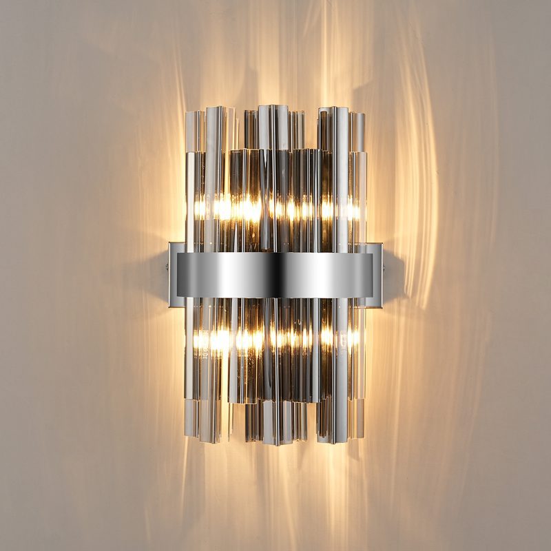 4 Light Wall Light Polished Nickel
