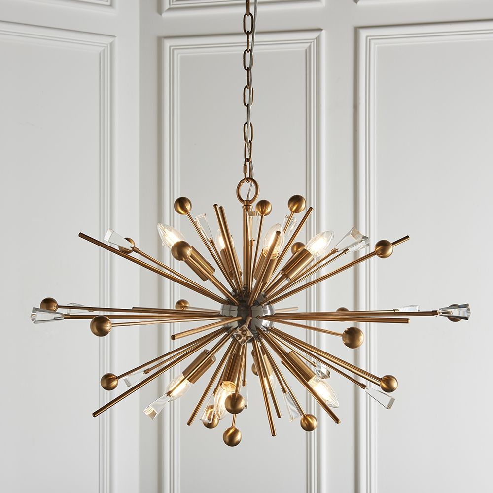 Sputnik 8 Light Aged Brass