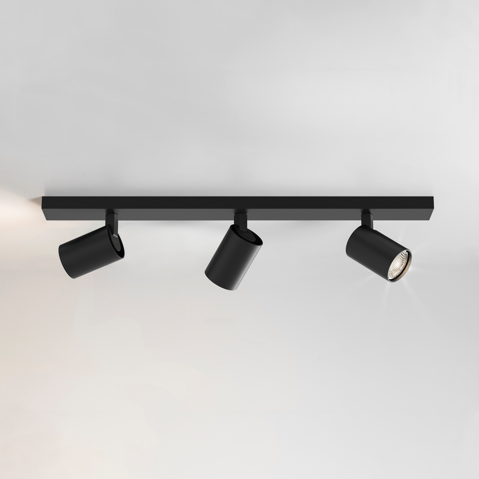 3 Light Bar Matt Black