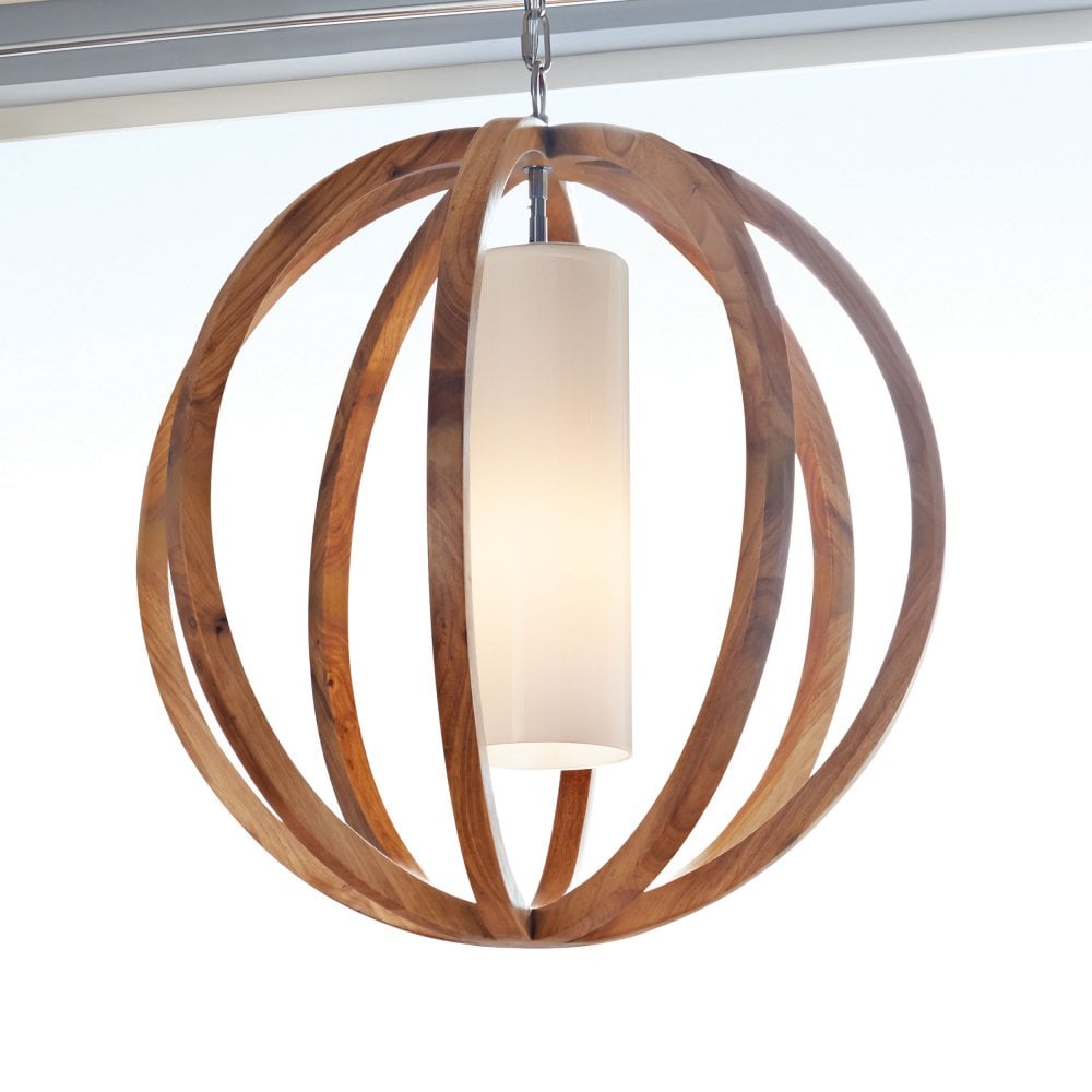 Wooden Ceiling Pendant | Light Oak Wooden Pendant