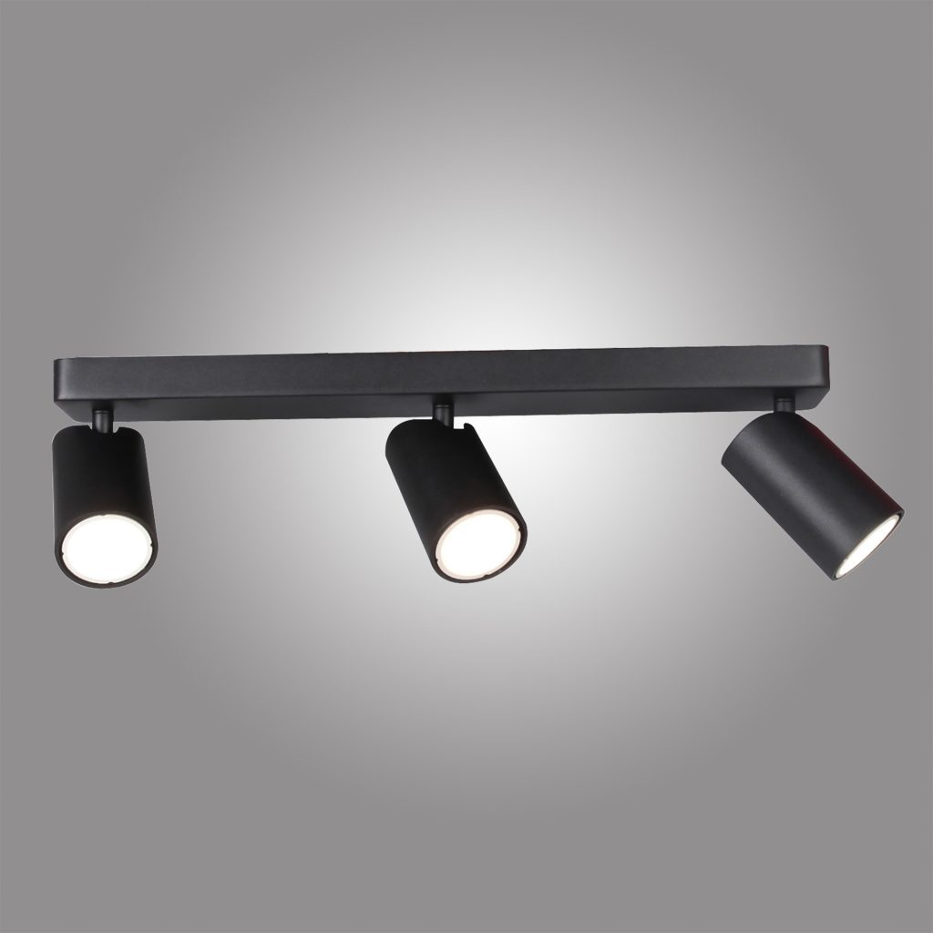 3 Light Spot Light Bar Matt Black