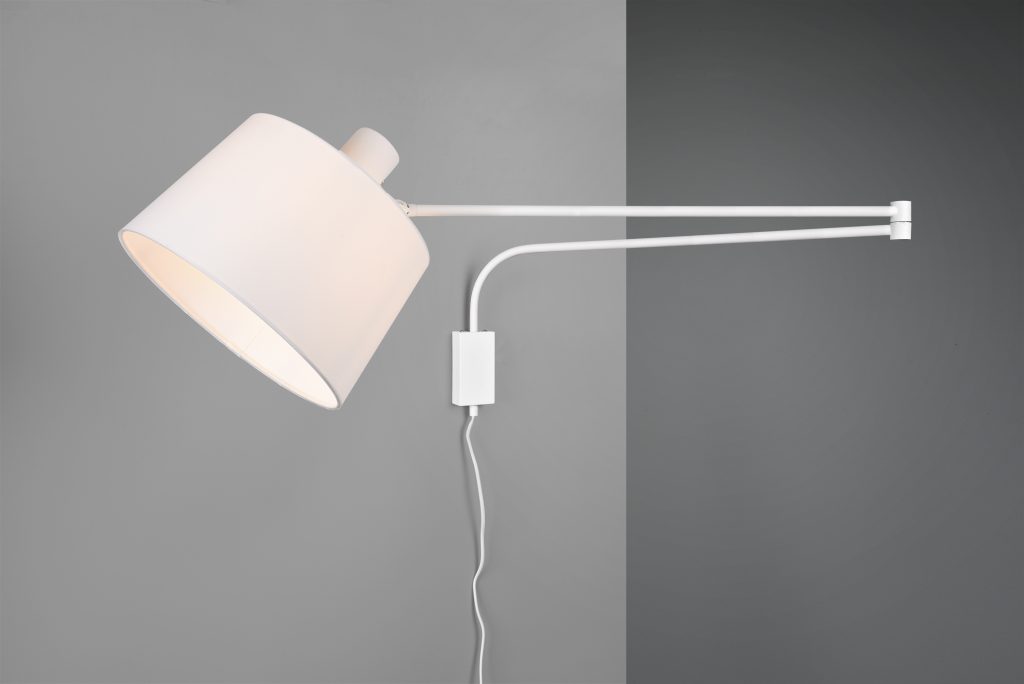 White Extendable Wall Light