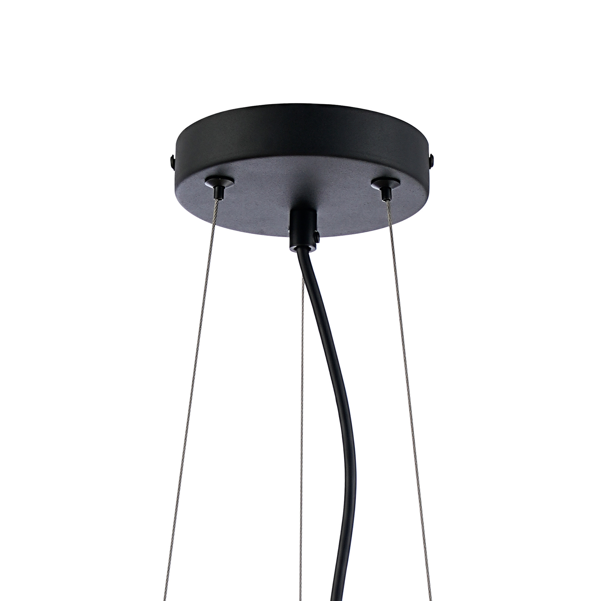 4002572 Cali 10 Light Pendant Satin Black with Clear Glass - Image 3