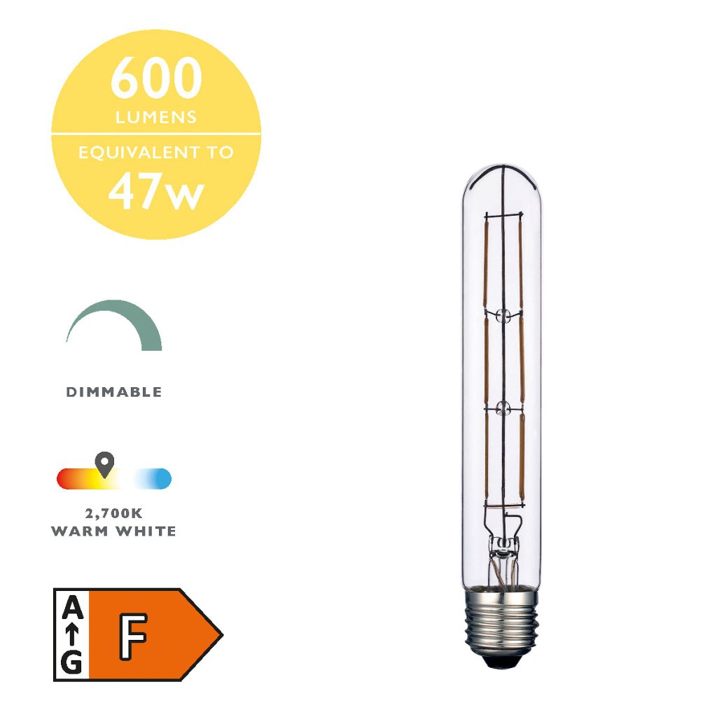 Tube LED 6W Dimmable CLEAR