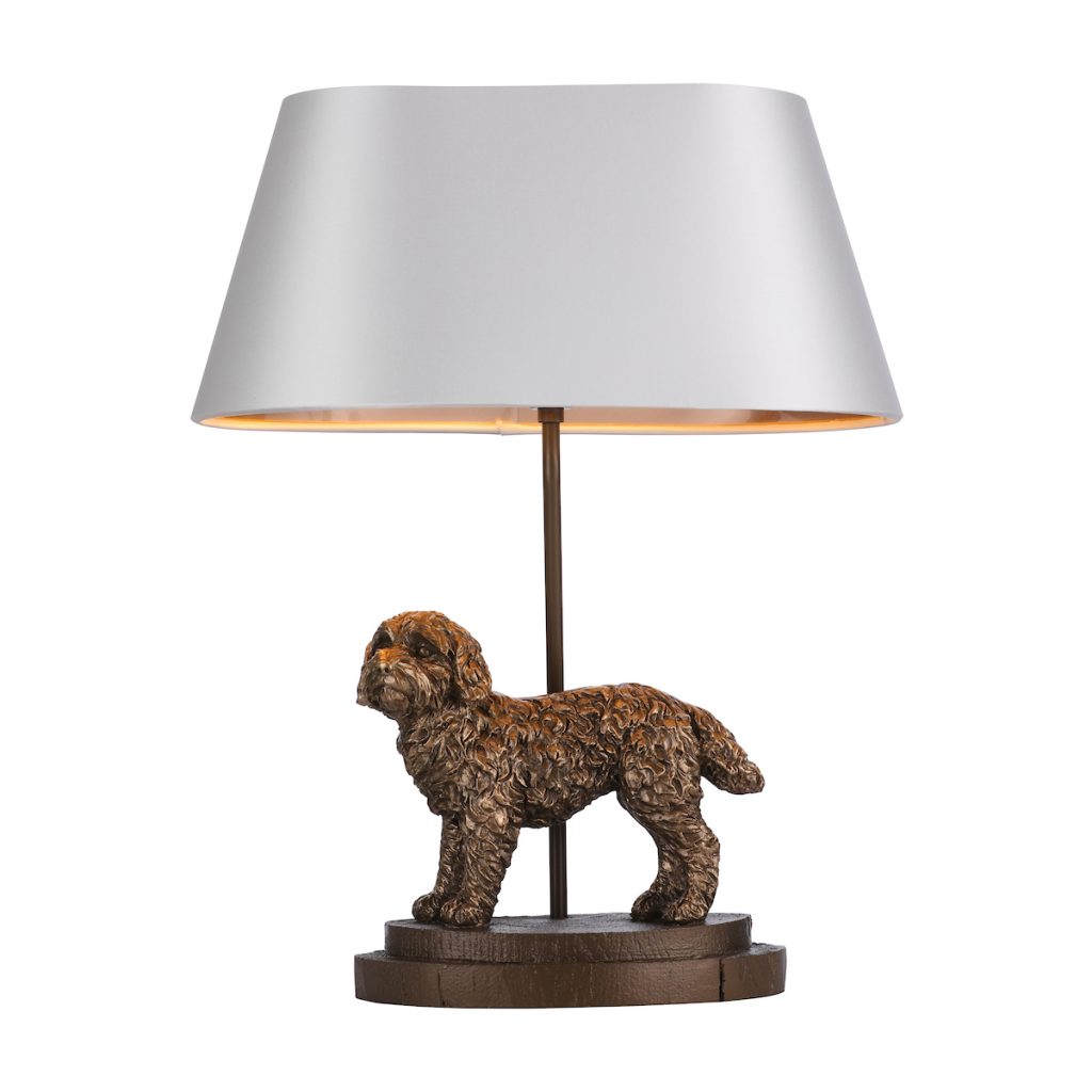 Bronze Table Lamp | Bronze Cockapoo Table Lamp