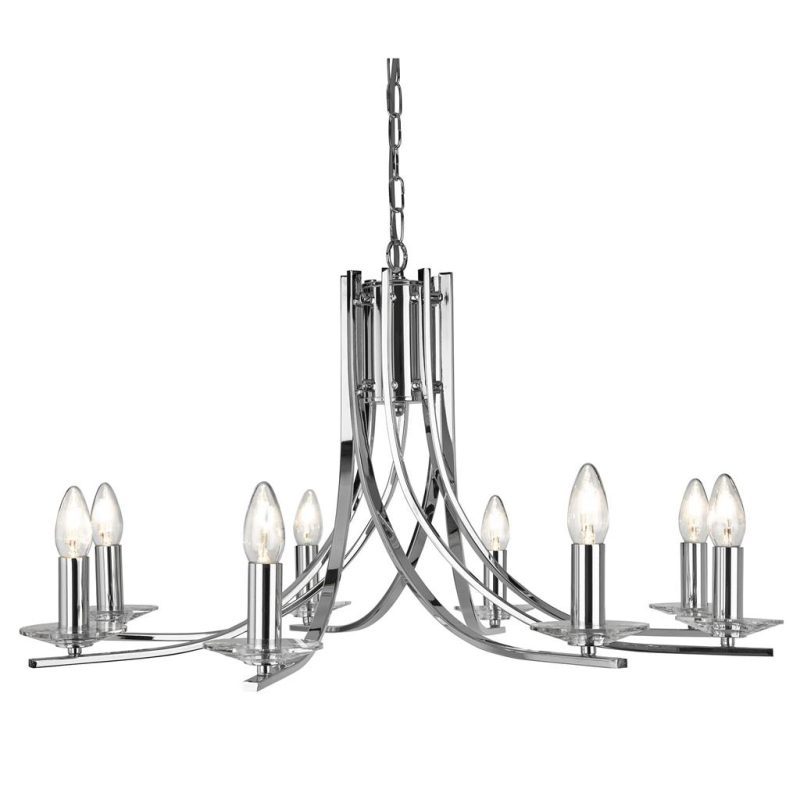 Modern Chandelier | Aspire 8lt Polished Chrome