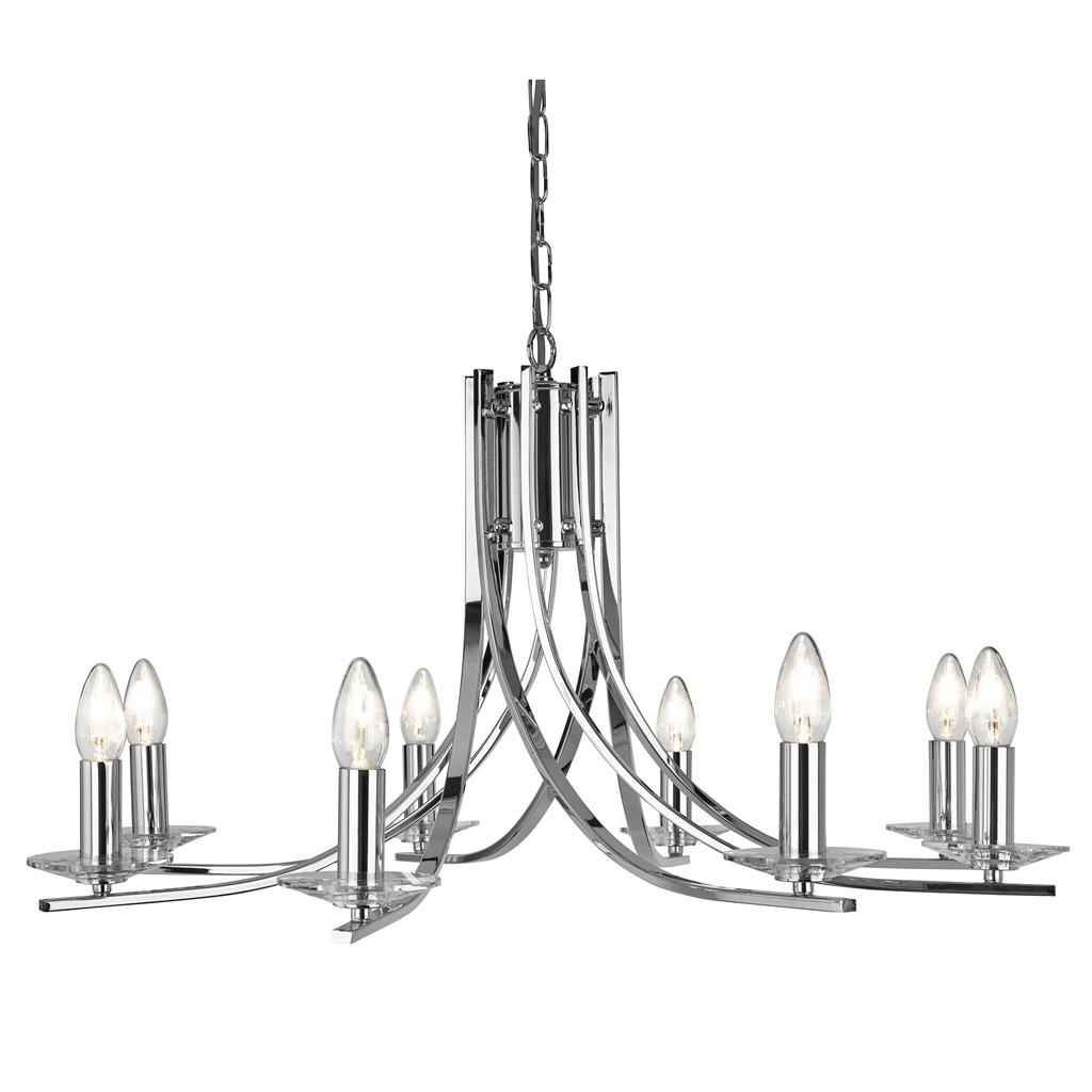 Modern Chandelier | Aspire 8lt Polished Chrome
