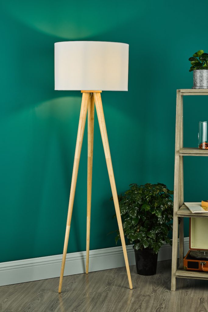 Tripod Floor Lamps | Oak Tripod Floor Lamp