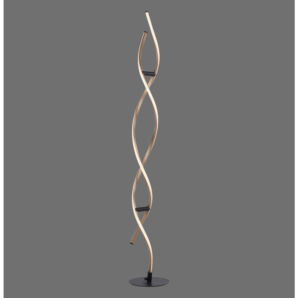 LED Floor Lamps | Black/Gold Led Floor Lamp