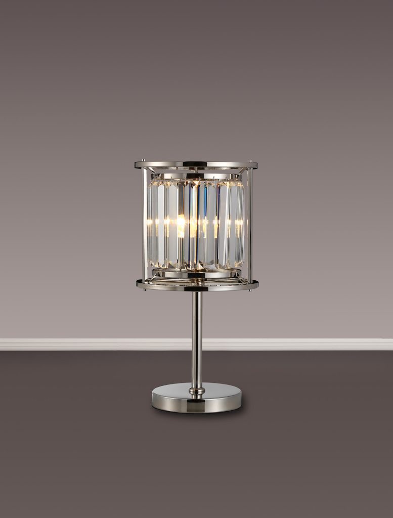 Crystal Table Lamps | Crystal Table Lamp Nickel