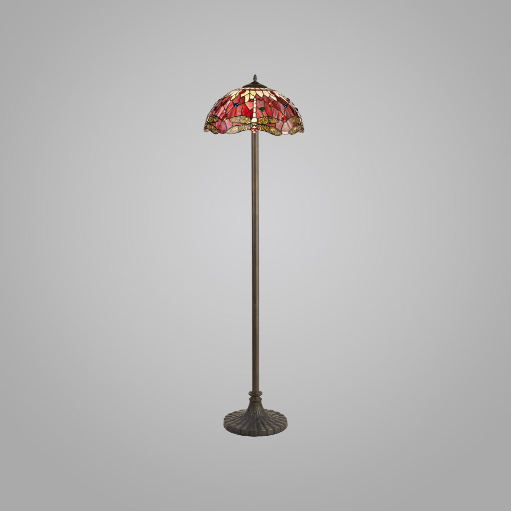 Tiffany Floor Lamps | Purple Dragonfly Floor Lamp